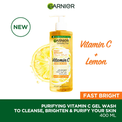 Garnier Fast Bright Face Wash With Vitamin C - 400ml