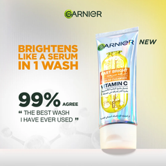 Garnier Fast Bright Serum Cleanser Dual Action Foam Cleanser