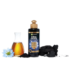 Garnier Ultra Doux Black Charcoal Leave In Conditioning Cream - 200ml