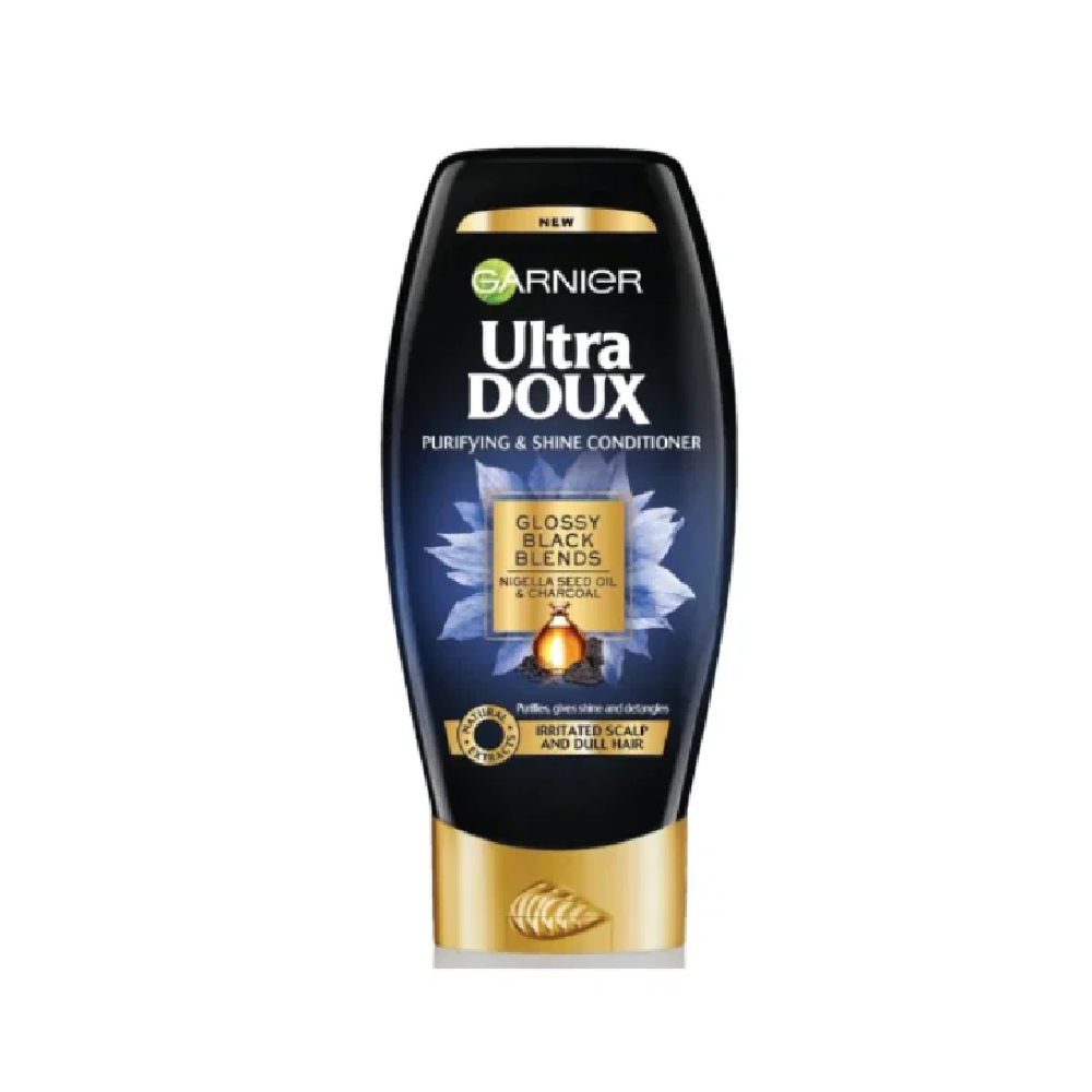 Garnier Ultra Doux Black Charcoal Conditioner - 200ml