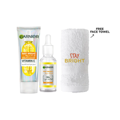 Garnier Dual Cleansing Bundle + Free Face Towel
