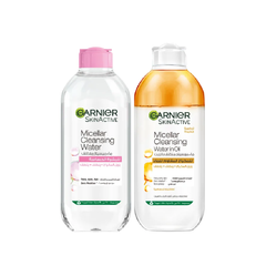 Garnier Micellar Water Facial Cleanser Natural & Oil Infused Bundle At 20% Off