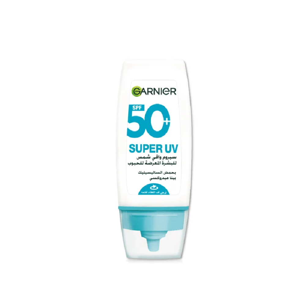 Garnier Super UV Anti-Acne SPF50+ Sunscreen 12H Oil Control - 30ml