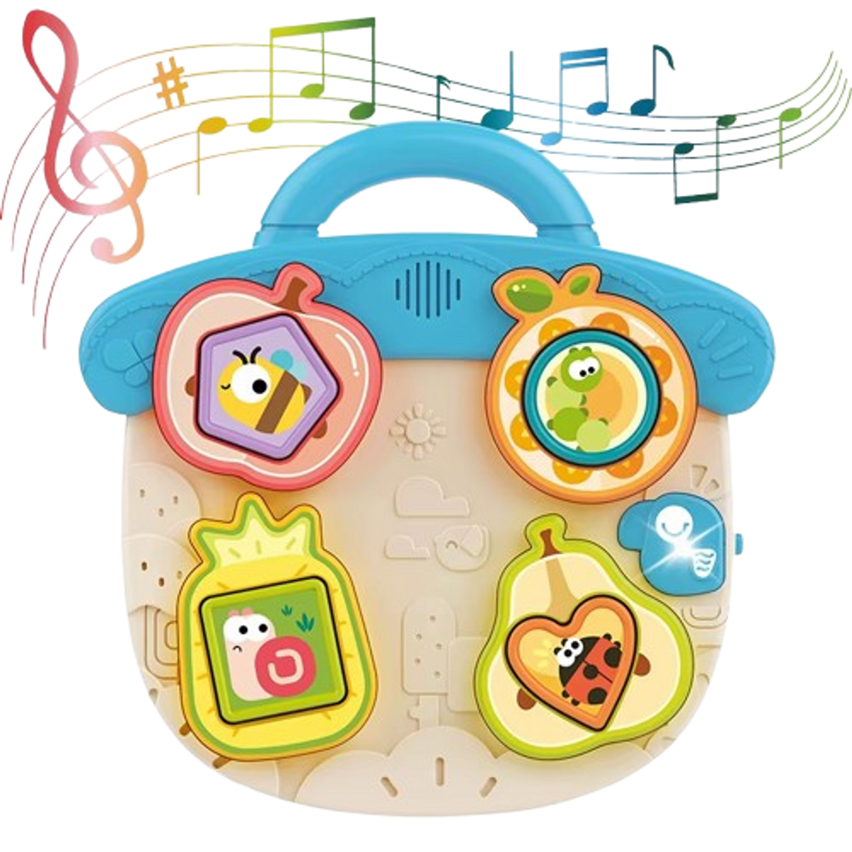 Huanger Shape Cognition Music Toy - Blue | HE8089