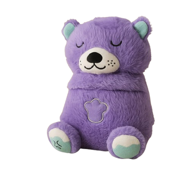 Soft Sleeping Bear Plush Toy - Purple | 312-2