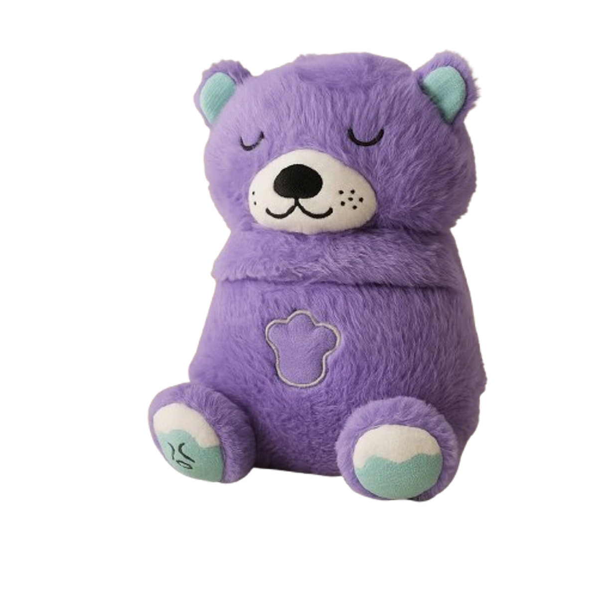 Soft Sleeping Bear Plush Toy - Purple | 312-2