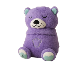 Soft Sleeping Bear Plush Toy - Purple | 312-2