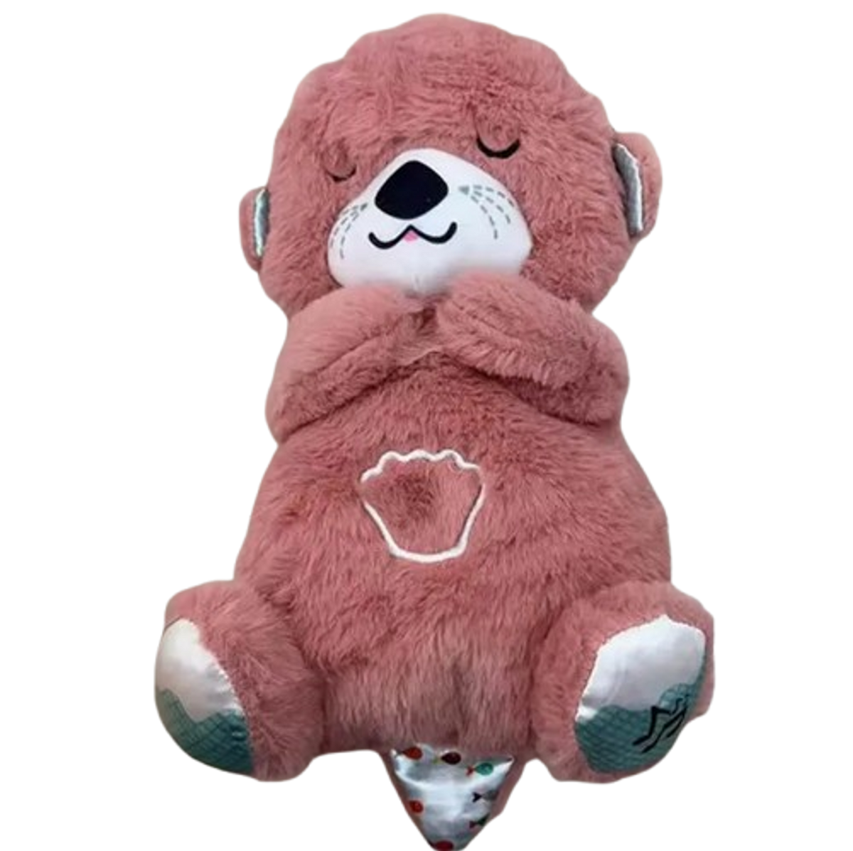 Soft Sleeping Bear Plush Toy - Pink | 312-2