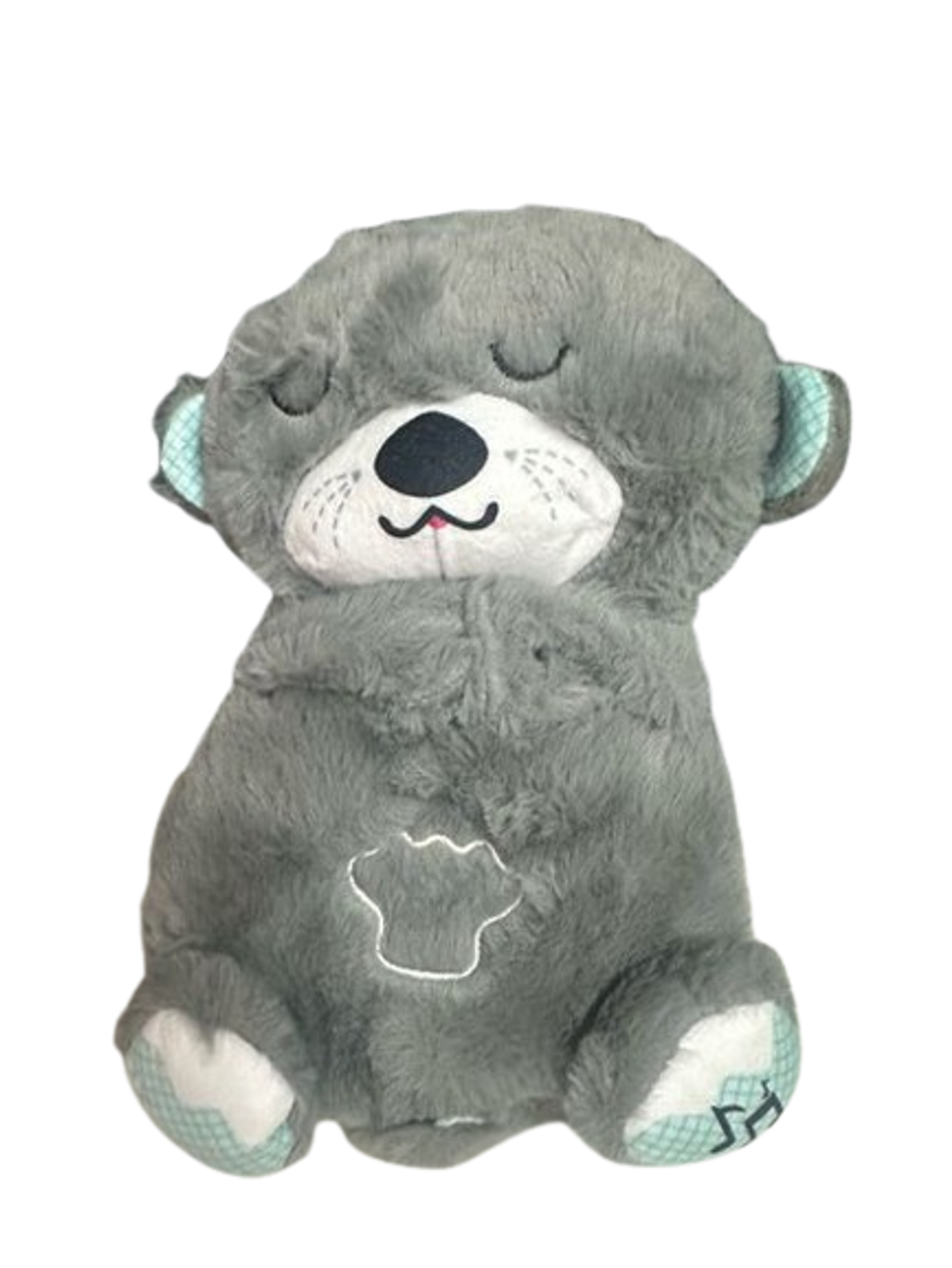 Soft Sleeping Bear Plush Toy - Grey | 312-2 (1 Piece)