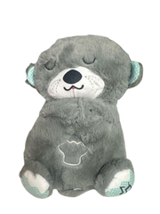 Soft Sleeping Bear Plush Toy - Grey | 312-2 (1 Piece)