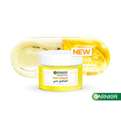 Garnier Skin Active Fast Bright Vitamin C Water Gel Moisturizer 48 Hours Hydration, Anti Dark Spots - 30ml
