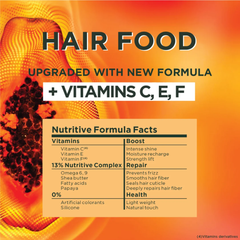 Garnier Ultra Doux Papaya Vegan Hair Food 3-in-1 Mask For Damaged Hair - Vitamins C, E & F