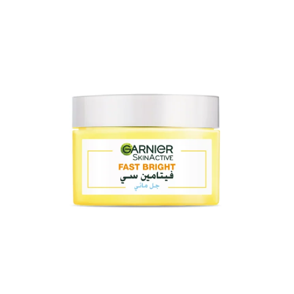 Garnier Skin Active Fast Bright Vitamin C Water Gel Moisturizer 48 Hours Hydration, Anti Dark Spots - 30ml