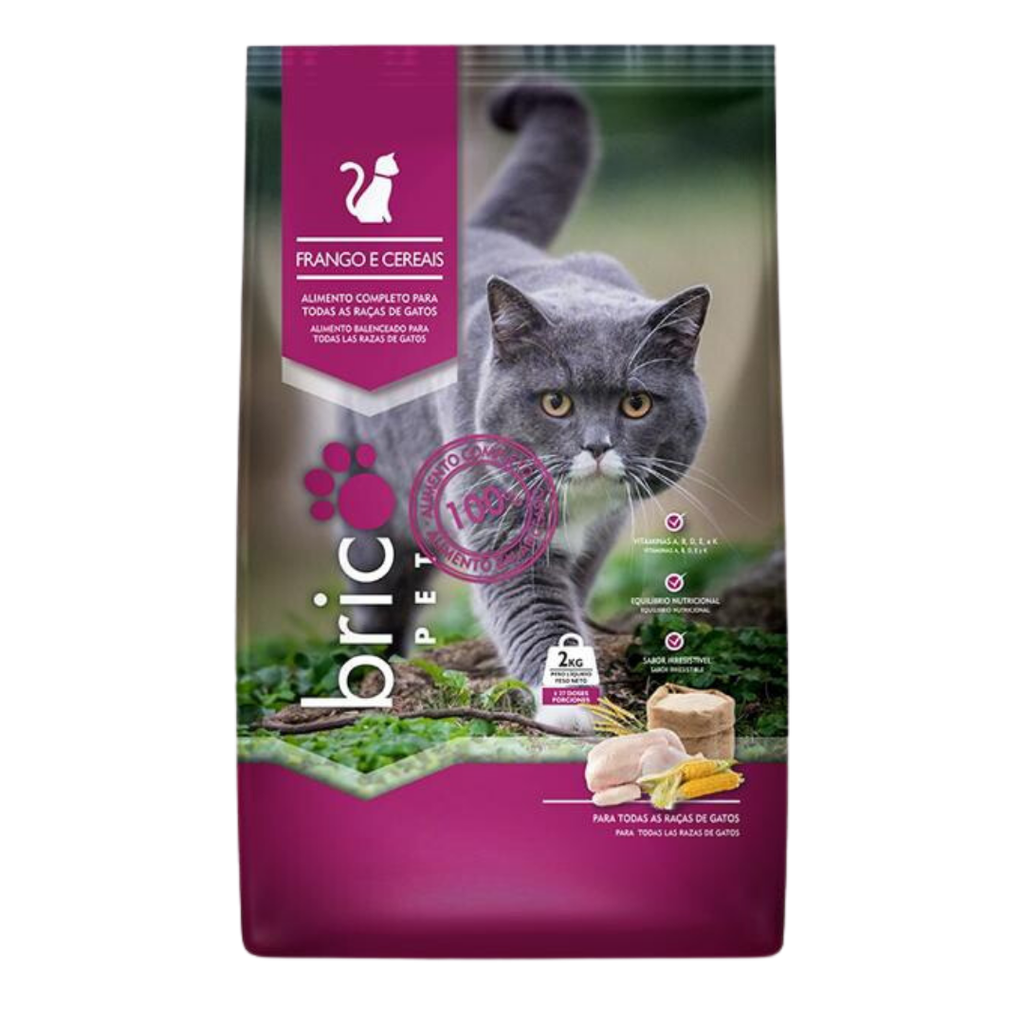 Bricopet Chicken & Cereals Cat Food 2kg