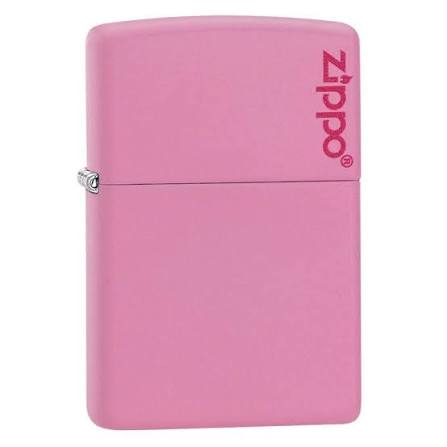 Zippo Pink Matte Logo Windproof Lighter | 238ZL