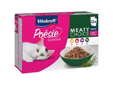 Vitakraft Poésie Classic Meaty Choice in Sauce Multipack - 12×85g | 200999