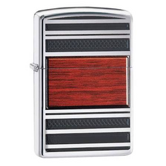 Zippo Steel and Wood Lighter | 28676