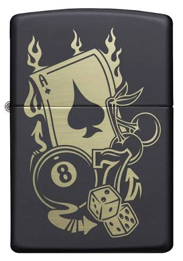 Zippo Gambling Design Windproof Lighter | 49257