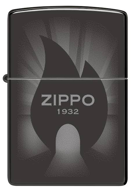 Zippo Radiant Zippo Design High Polish Black Windproof Lighter | 46175