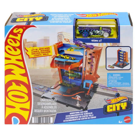 Hot Wheels City Downtown Car Park Garage Playset