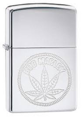 Zippo Bob Marley Engraved Leaf Design High Polish Chrome Windproof Lighter | 29769