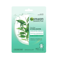 Garnier Hydra Bomb Green Tea Super-Hydrating & Rebalancing Tissue Mask for Normal to Combination Skin