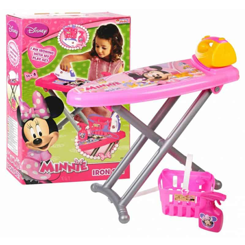 Disney Minnie Mouse Ironing Board Play Set with Accessories - Kids Pretend Play Toy | 01959