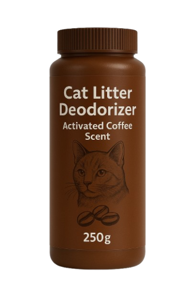 Cat Litter Deodorizer 250g - Activated Coffee Scent - Brown | PET-CLD-BRN01