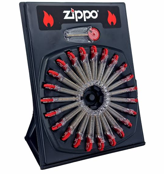 Zippo Flint Wheel Display - 24 Replacement Flint Packs | 2406C