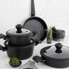 Karaca Bio Diamond 7-Piece Cookware Set - Basic Series | 153.03.08.1074