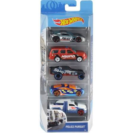 Hot Wheels 5-Car Pack Police Pursuit