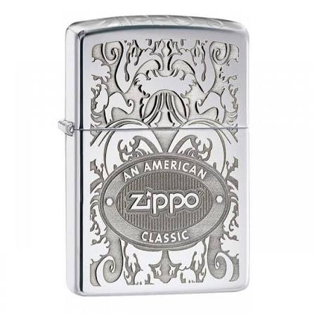 Zippo High Polish Chrome Crown Stamp Windproof Lighter | 24750