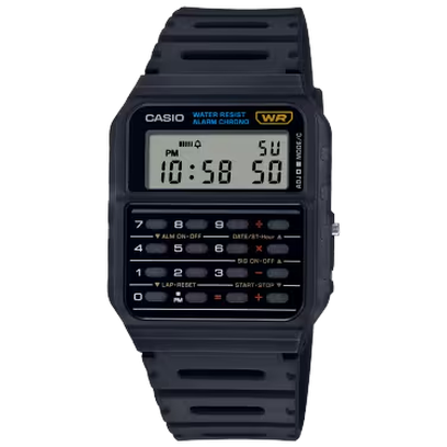 Casio Calculator Digital Watch – Black Case & Resin Strap | CA-53W-1Z