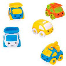 Mini City Vehicles Soft Toy Set for Kids | AL7083