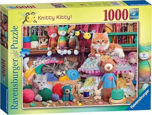 Ravensburger Knitty Kitty 1000 Piece Jigsaw Puzzle