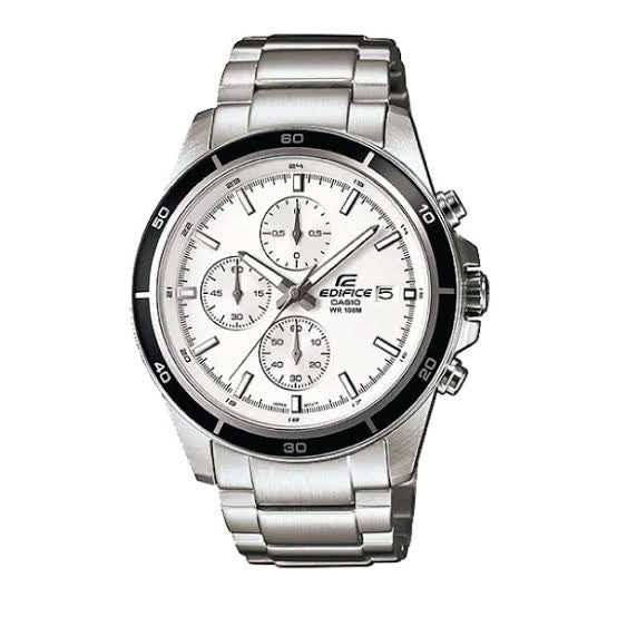 Casio Edifice Men Chronograph Watch - Silver White | EFR-526D-7AVUDF