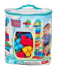 MEGA BLOKS First Builders Big Building Bag Classic - 80 Pieces | DCH63