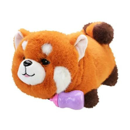 Interactive Orange Red Panda Plush with Bottle | BL-352