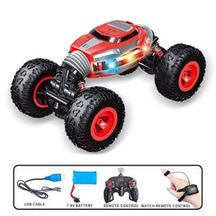 Double-Sided 4WD RC Stunt Car – Red | DH666-67
