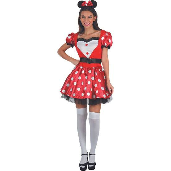 Women’s Minnie Mouse Costume Red & White | 093349