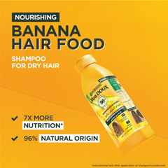 Garnier Ultra Doux Vegan Hair Food Banana And Shea Butter Nourishing Shampoo For Dry Hair