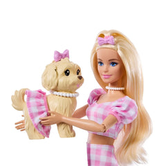 Barbie Doll & Puppy Slumber Party Playset | HXN01