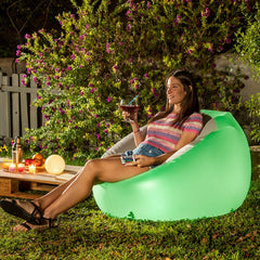 InnovaGoods Inflatable Armchair with Multicoloured LED | V0103729