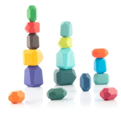 Innovagoods Stacking Wooden Balancing Stones | V0103571