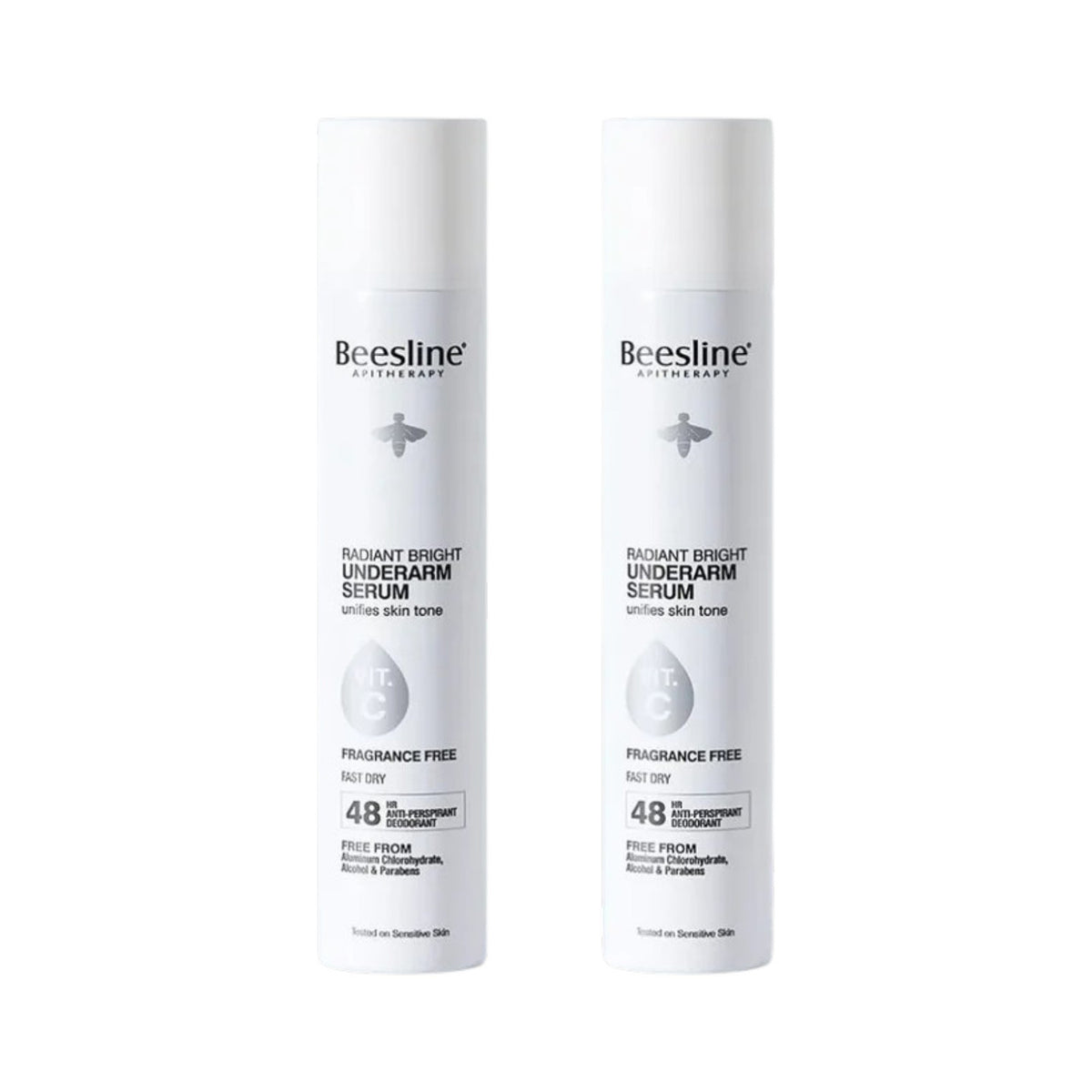 Beesline Radiant Bright Underarm Serum - Fragrance Free (1+1)