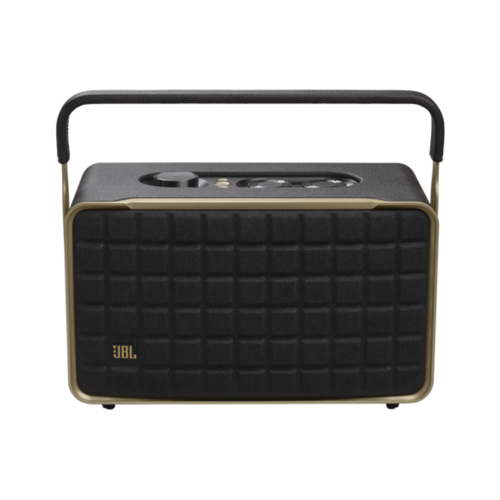 JBL Authentics 300 — Portable Smart Home Speaker with Wi-Fi, Bluetooth & Dual Voice Assistants — Black