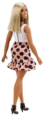 Barbie Fashionistas Doll #111 with Curvy Body & Polka Dot Skirt | FXL51