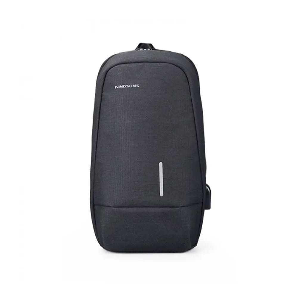 Kingsons Multifunctional Chest Bag Dark Gray | KS3173W