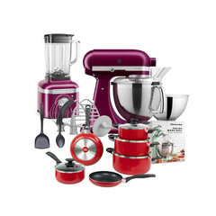 KitchenAid Artisan Stand Mixer Beetroot 4.8L Bundle