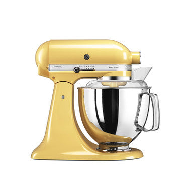 KitchenAid Artisan Series 4.8 L Tilt-Head Stand Mixer + Free Bowl, Yellow | KADAP5KSM175PSEMY